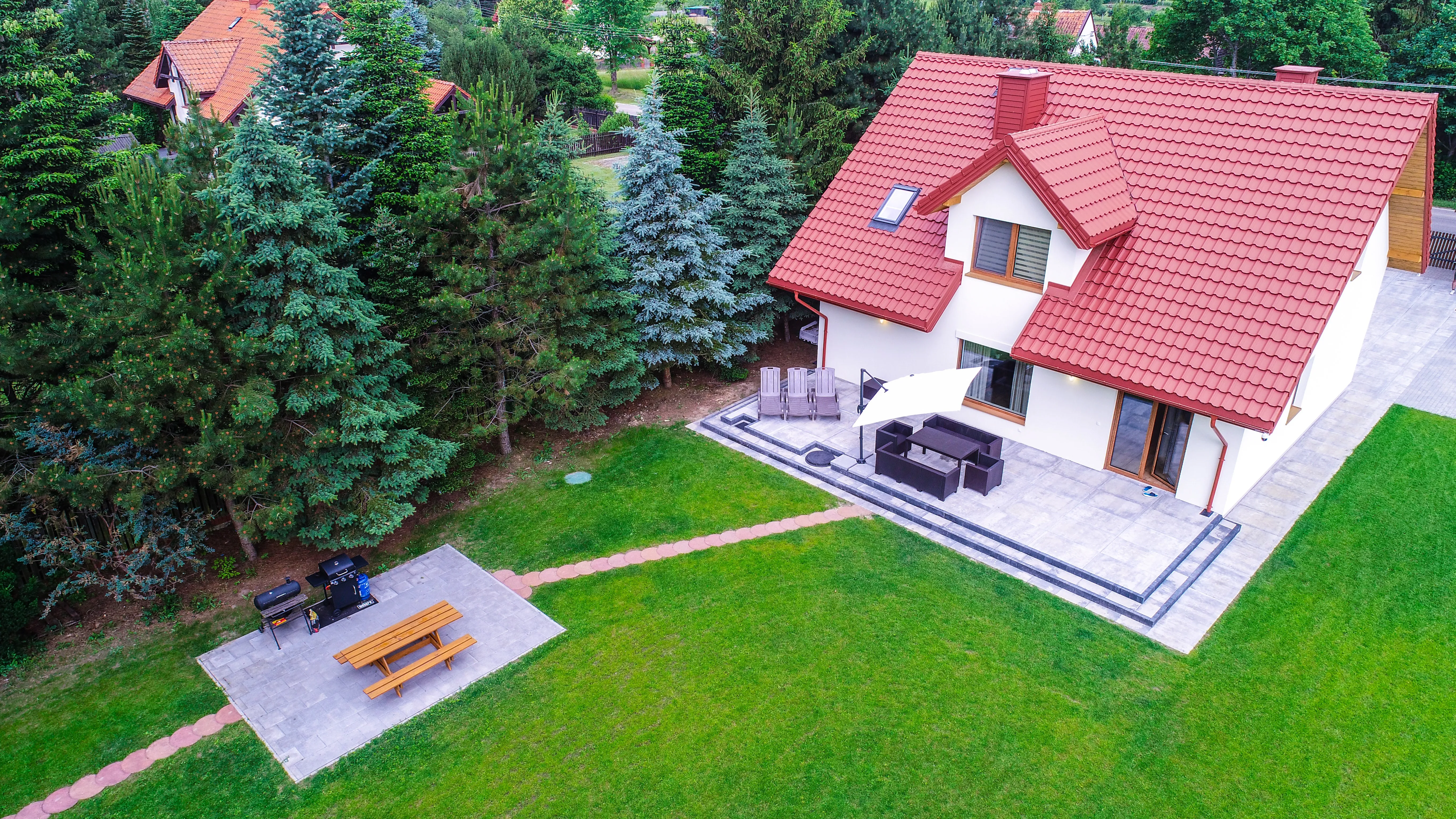 Ogród – widok z lotu ptaka